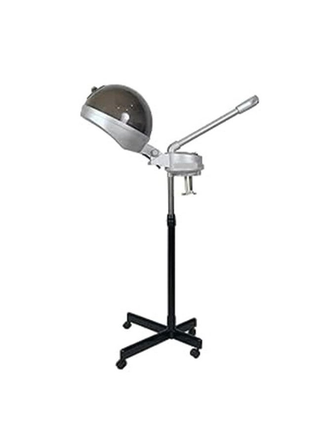 Qtavia 2-in-1 Facial Steamer and Hair Steamer Face Sauna Humidifier Hot Mist Moisturizing for SPA Skin Care Salon Beauty Barber Equipment (Black)1008 multi color stemer for home - Image 2