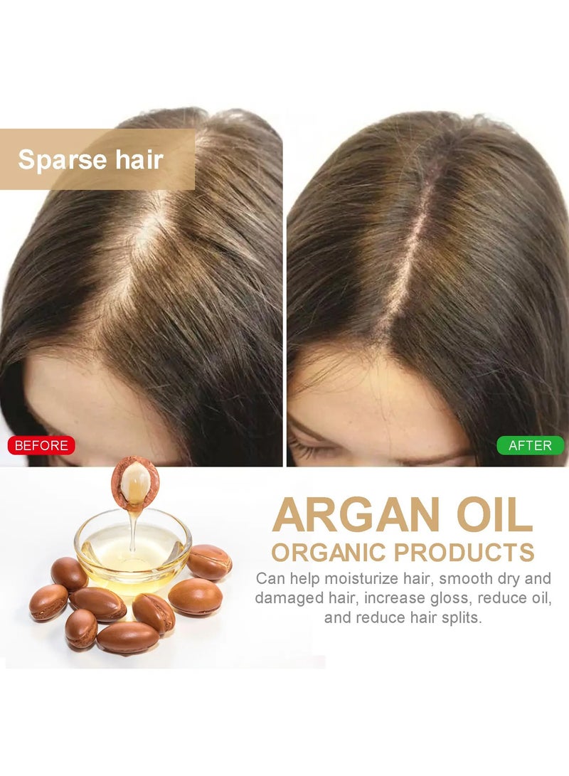 EELHOE Argan Oil Hair Conditioner Anti-Hair Fall and Hair Strengthening Soften Hair Ends Nourishing Massage Scalp Care - Image 2