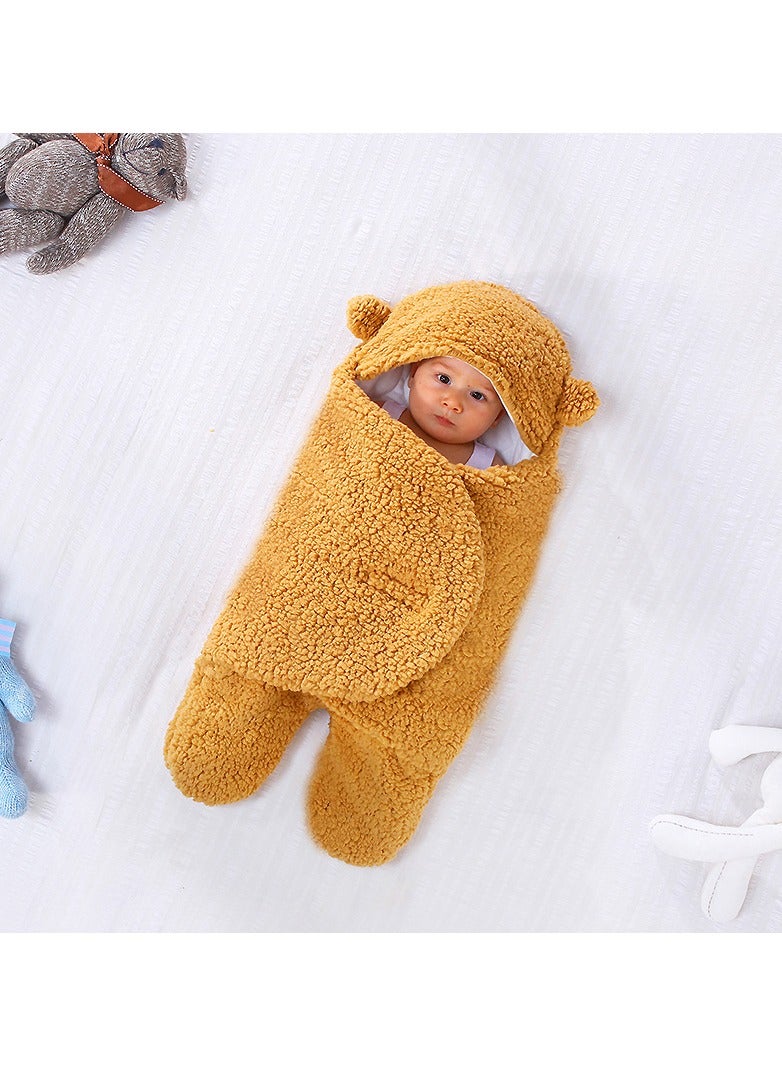 Loquat Baby Autumn And Winter berber Fleece Thickened  Swaddling Clothes