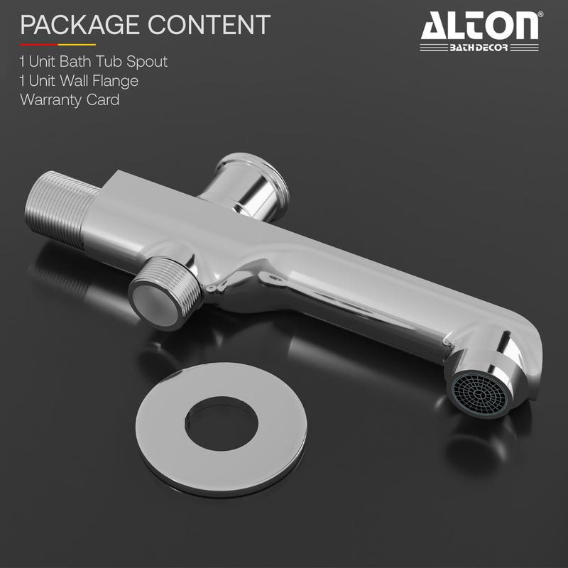 ALTON AXN9555 Bath Tub Spout with Button Attachment for Hand Shower Silver - Image 5
