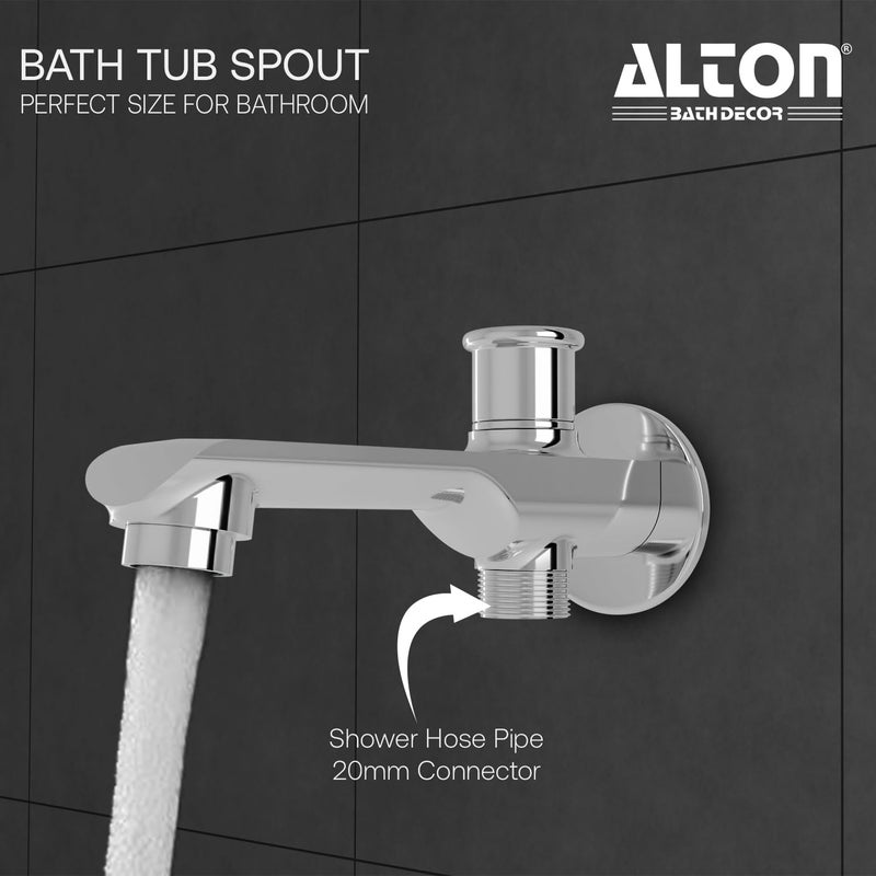ALTON AXN9555 Bath Tub Spout with Button Attachment for Hand Shower Silver - Image 4
