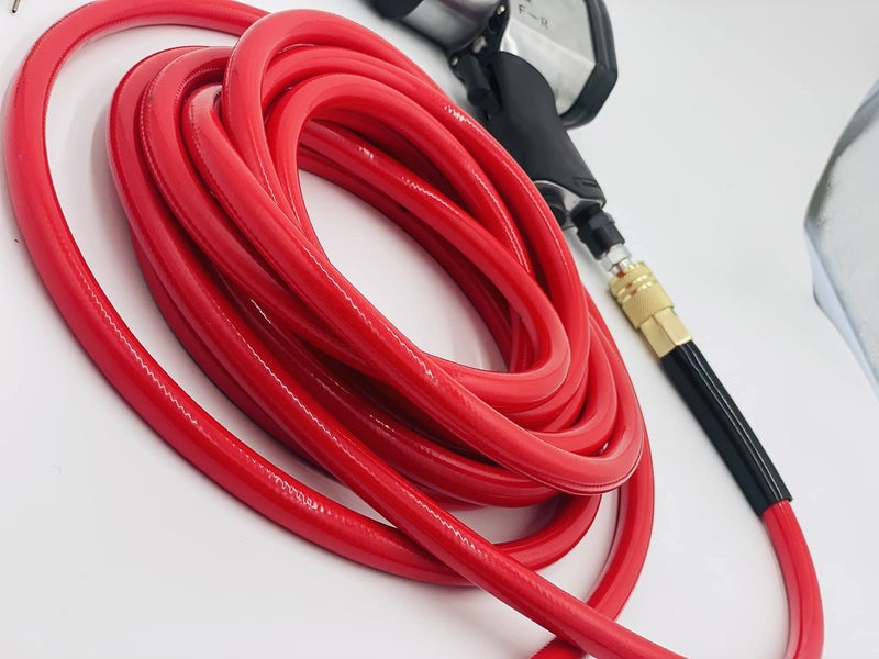 DYNAMIC POWER 3/8" x 50ft PVC Air Compressor Hose WITH 10 Pieces Air Compressor Accessories Kit - Image 3