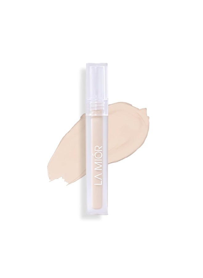 LAMIOR Luminous Retouch Concealer, Cheesecake - 6ml, Full Coverage, Long Wear, Blendable, Feather-Light, Hydrating, Luminous Finish, Sweat-Resistant, Vegan Formula for All-Day Radiance soft matte - Image 1