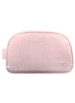 Handheld Cosmetic Bag (Pink, Patterned)