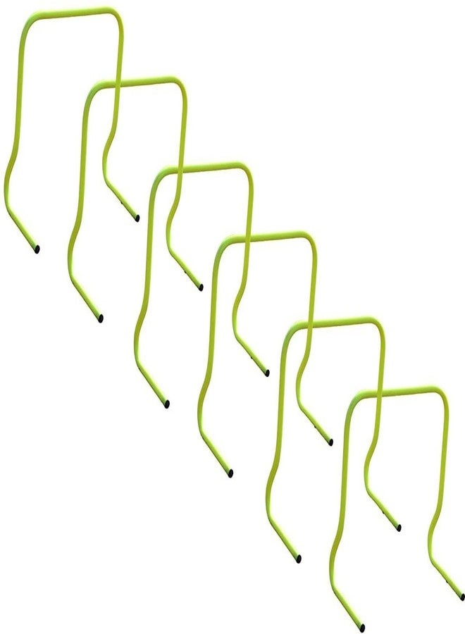 YMD Agility Hurdle 18 inch Set of 6 pcs Football Speed Hurdle for Running School PVC Speed Hurdles (for Adults, Children Pack of 6) - Image 1