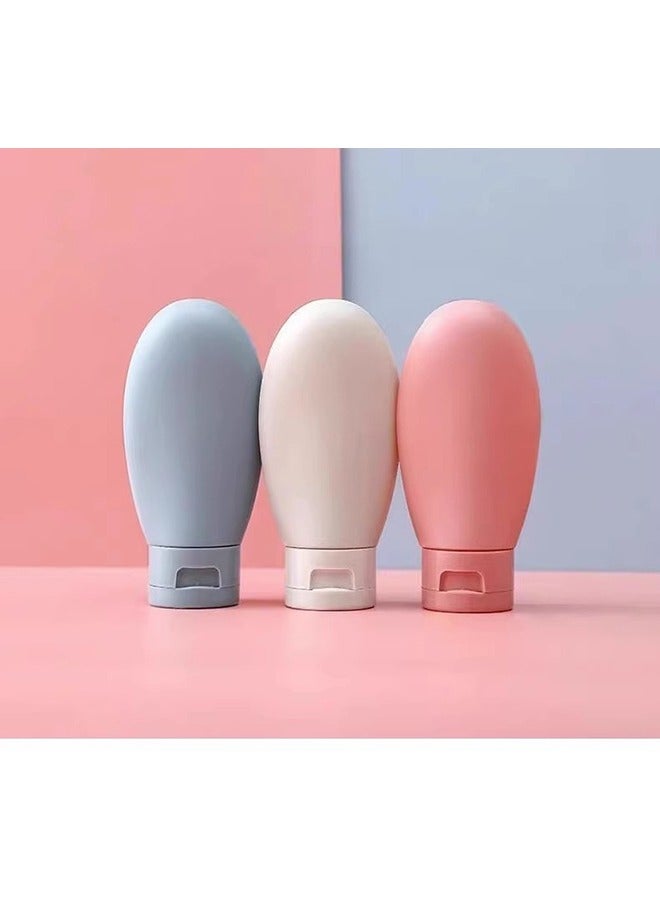 3 Pcs Travel Bottles Set, 60ML Containers for Toiletries, Shampoo and Conditioner, Small Mini Empty Plastic Squeeze Bottles for Convenient Travel - Image 2