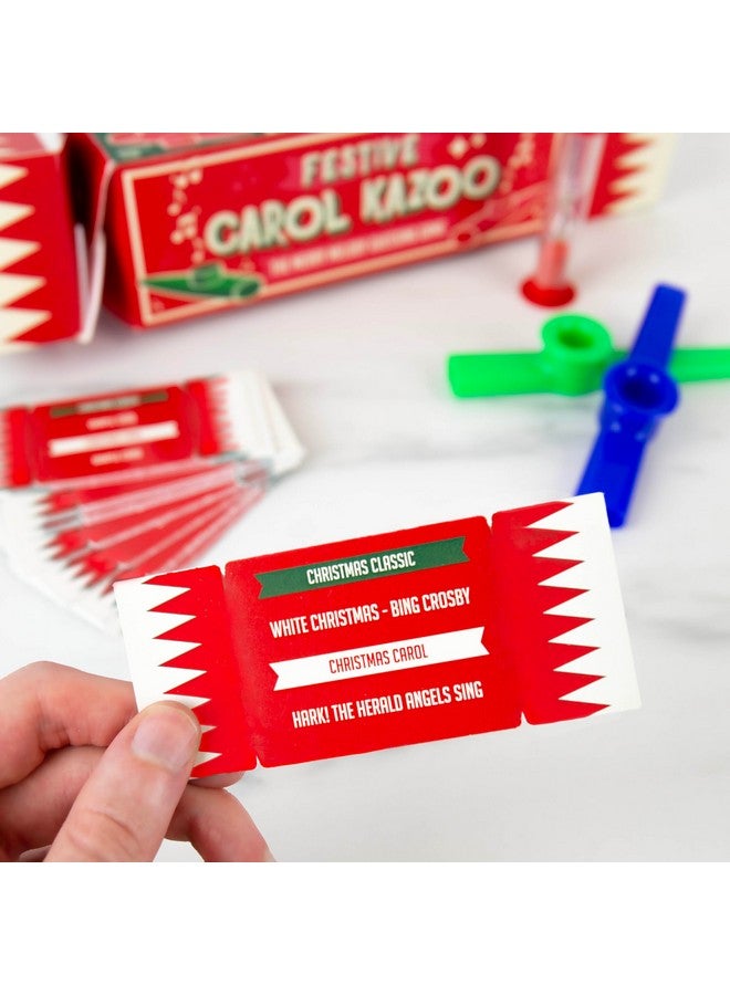 Gift Republic Festive Carol Kazoo Game - Fun Christmas Party Game for Family & Friends, Includes 4 Kazoos & Christmas Songs, Secret Santa Gift & Holiday Entertainment, Red - Image 2