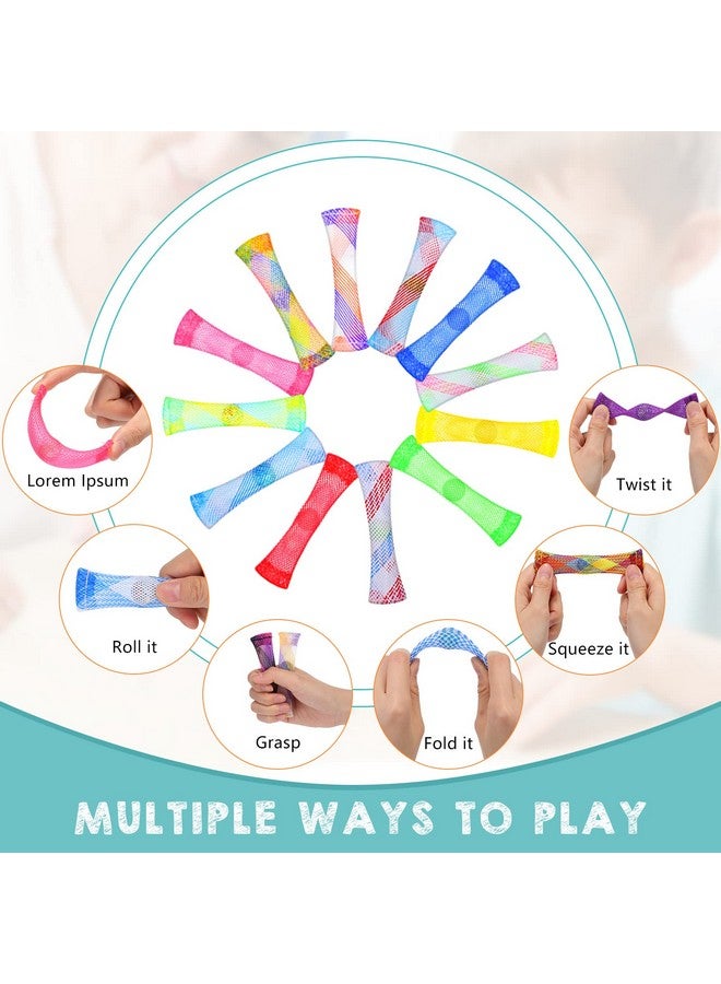 Macarrie 100 قطعة لعبة فidget من الرخام مع شبكة لتخفيف التوتر، لعبة فidget للقلق، ألعاب فidget رخامية هادئة، ألعاب فidget صامتة، ألعاب فidget صغيرة للمدرسة والفصول الدراسية والمكتب، هدايا لاضطراب فرط الحركة وتشتت الانتباه، الوسواس القهري، والتوحد. - Image 5