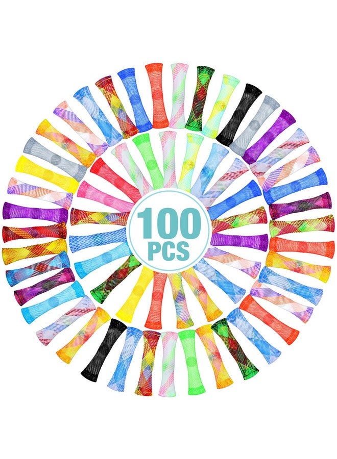 Macarrie 100 قطعة لعبة فidget من الرخام مع شبكة لتخفيف التوتر، لعبة فidget للقلق، ألعاب فidget رخامية هادئة، ألعاب فidget صامتة، ألعاب فidget صغيرة للمدرسة والفصول الدراسية والمكتب، هدايا لاضطراب فرط الحركة وتشتت الانتباه، الوسواس القهري، والتوحد. - Image 1