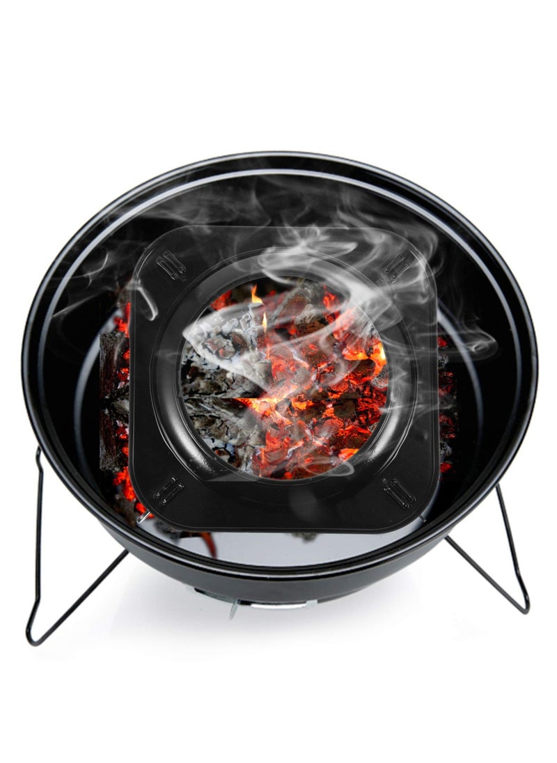 SYOSI - Steel Wok Rack Wok Ring Cast Iron Stove Trivets Cooktop Range Pan Holder Stand Stove Rack Milk Pot Holder Burner Grate for Gas Hob Compatible with Most Gas Stove Range Cooktop 75 InchBlack - Image 1