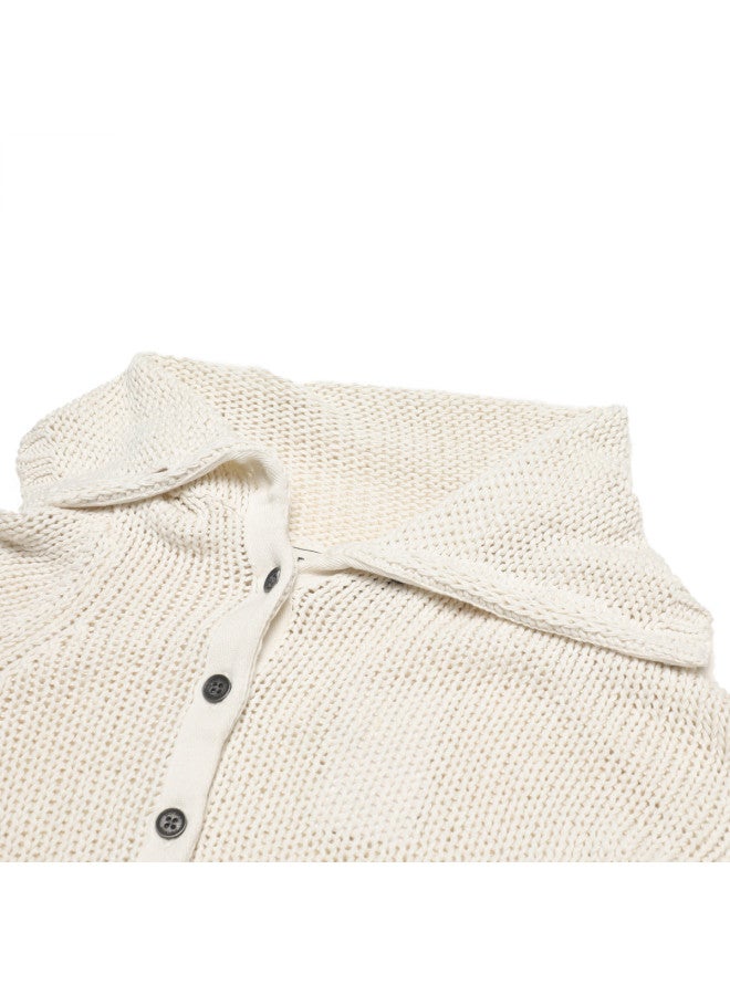 Zara Women's Knit Turn-down Collar Casual Fashion Versatile Cardigan Sweater - Image 4