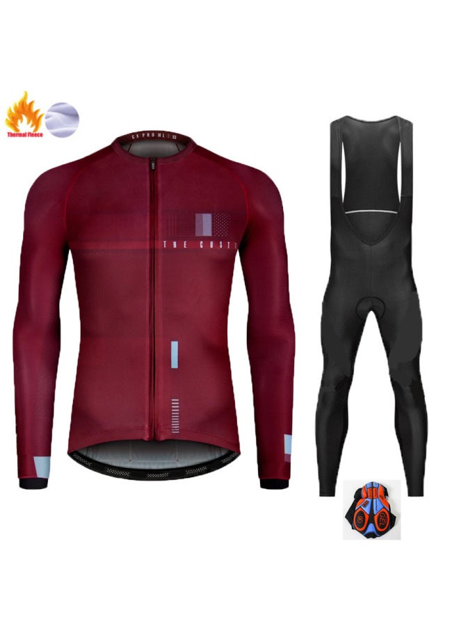 Gobik New Cycling Clothing Autumn And Winter Long Sleeve Fleece-lined Warm Road Bike Clothing Men's Team Tour De France
