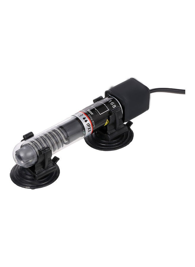 NIBEMINENT Mini Aquarium Fish Tank Water Heater Quartz Tube With Suction Cup Black 15 x 5.5cm - Image 2