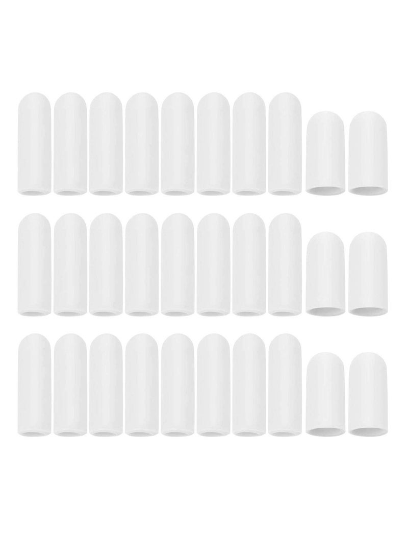 Silicone Finger Cots, 30 PCS Finger Protectors for Arthritis Relief, Comfortable Finger Sleeves for Trigger Finger and Cracked Fingertips - Image 1