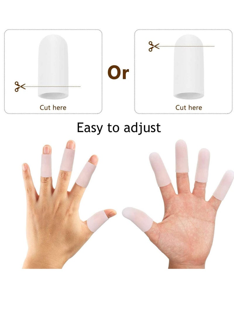 Silicone Finger Cots, 30 PCS Finger Protectors for Arthritis Relief, Comfortable Finger Sleeves for Trigger Finger and Cracked Fingertips - Image 3