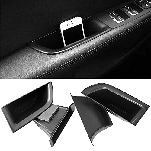Vesul 4pcs Door Side Storage Box Compatible with Kia Sorento 2016 2017 2018 2019 2020 Armrest Phone Container Door Organizer Handle Pocket ABS Tray Insert Glove Pallet - Image 1