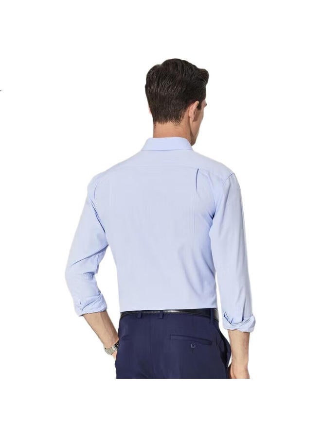 YOUNGOR Men'S Shirt Spring Autumn Youth Men'S Casual Dress Shirt Glnp19001Ija Light Blue 39 - Image 2