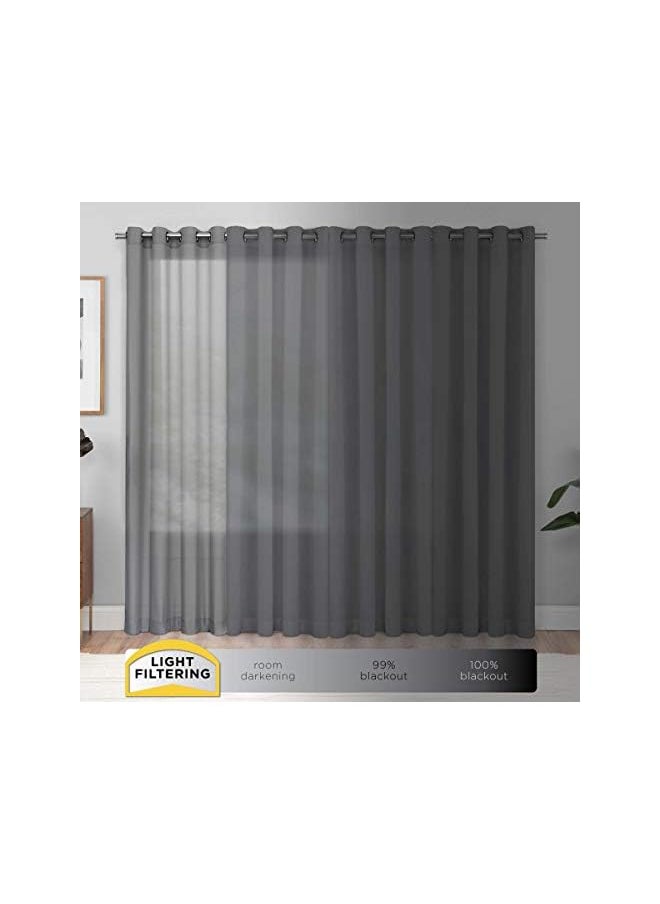 Pairs to Go - to Go Cadenza Modern Decorative Rod Pocket Window Curtains for Living Room (2 Panels), 40 in x 84 in, Mimosa - Image 1