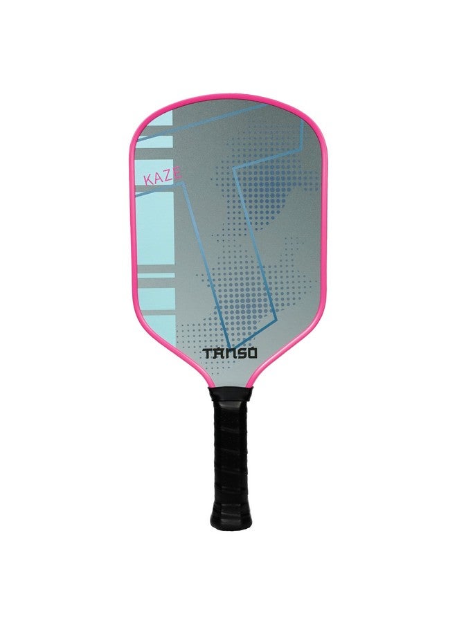 TANSO Kaze Fiberglass Pickleball Paddle with Free Full Pickleball Paddle Cover (220 Grams, 415mm, Fiberglass Surface Pickleball Paddle with Polypropylene Honeycomb Core) (Pink) - Image 1