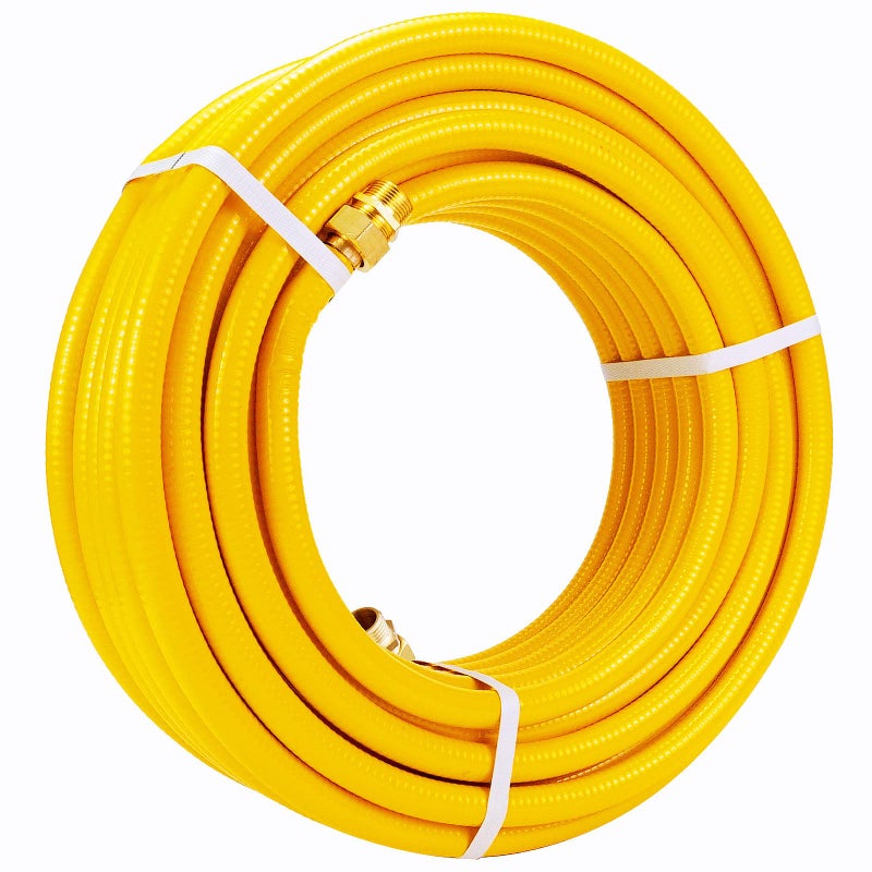 Kinchoix 70ft 34 Gas Line CSST Flexible Stainless Steel Tubing Pipe AntiCracking Used for Natural Gas Propane Equipment with 2 Male Fittings