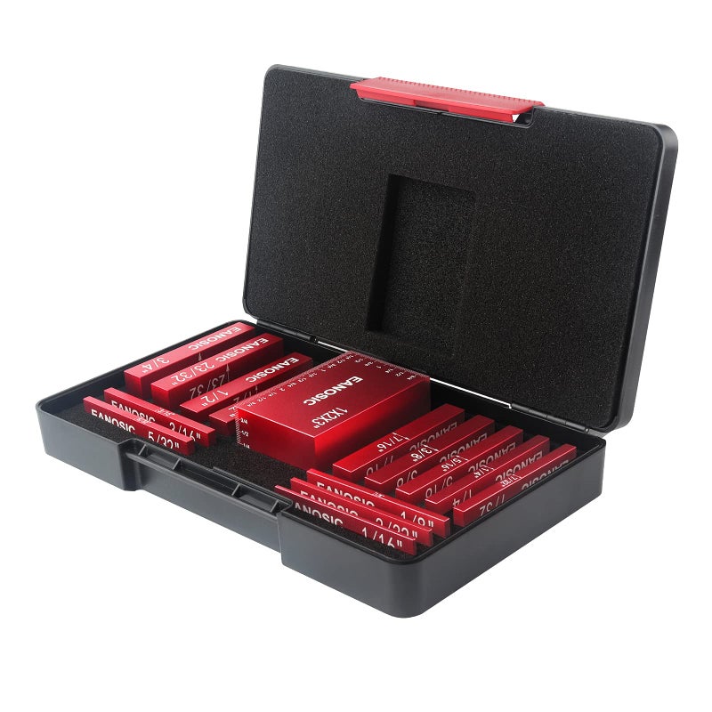 Eanosic Setup Blocks Height Gauge Set  15Pcs Precision Aluminum Setup Bars For Router And Table Saw Accessories Woodworking Set Up  Bars Include Laser Engraved Size Markings - Image 5