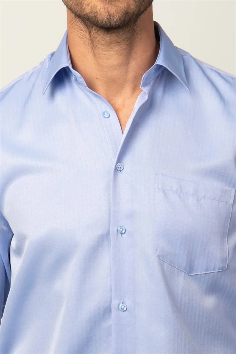 Tudors Classic Fit Long Sleeve Dobby Piping Men's Shirt