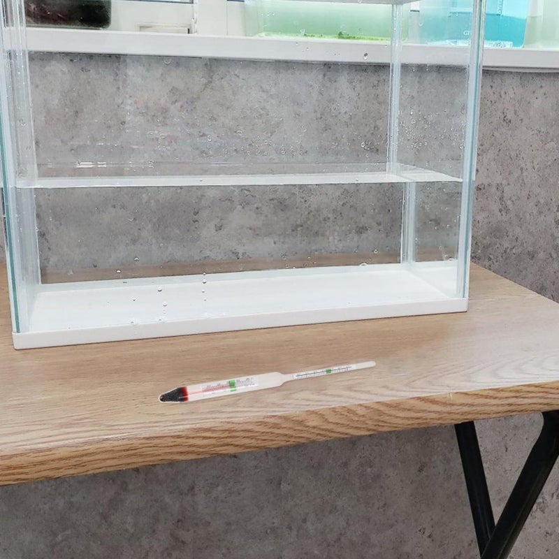 Accurate Aquarium Hydrometer Set for Seawater Testing with Wooden Box And Plastic Cylinder - Image 3
