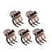 Pxiryanlow 5PCS Mini Metal Hair Claw Clips for WomenMini Metal Hair Claw ClipsBronze Clamp Side Bangs Clip Hair Styling Tool Hairpins Hair Accessories for Women - Image 2