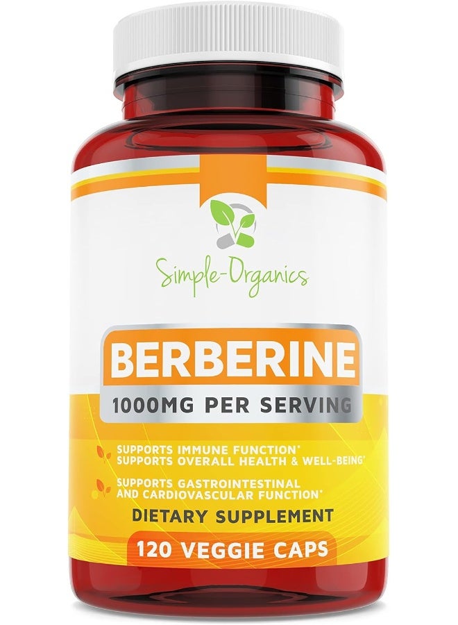 سيمبل-اورجانيكس سيمبل أورجانيكس، بربارين، 500 مجم، 120 كبسولة - Image 1