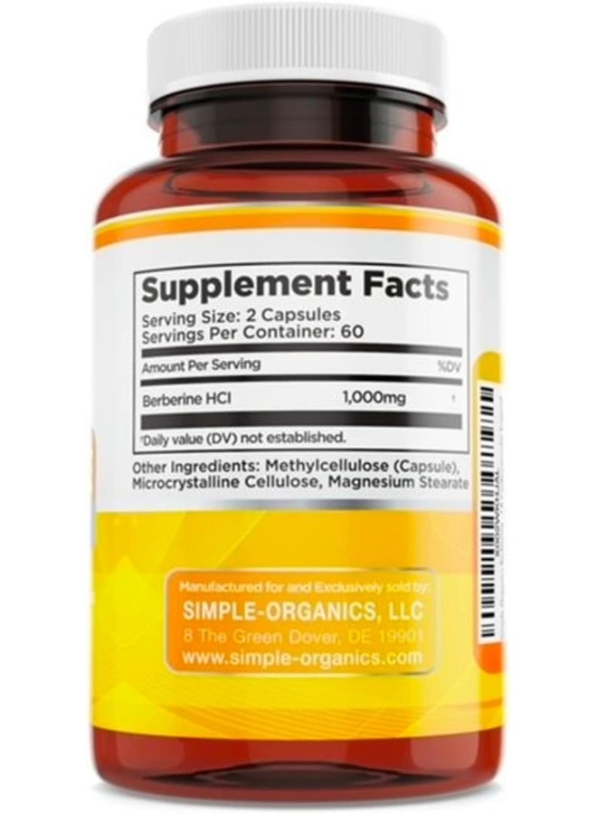 سيمبل-اورجانيكس سيمبل أورجانيكس، بربارين، 500 مجم، 120 كبسولة - Image 2