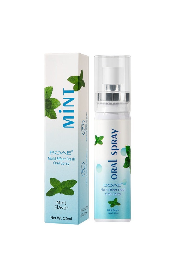Mint - Multi Effect Fresh Oral Spray 20ml, Bad Breath Treatment for Adults, White Peach Flavor Mouth Freshener, Effective Mouth Spray, Breath Freshener Spray, Oral Care Spray, Mouth Healthy Care - Image 1
