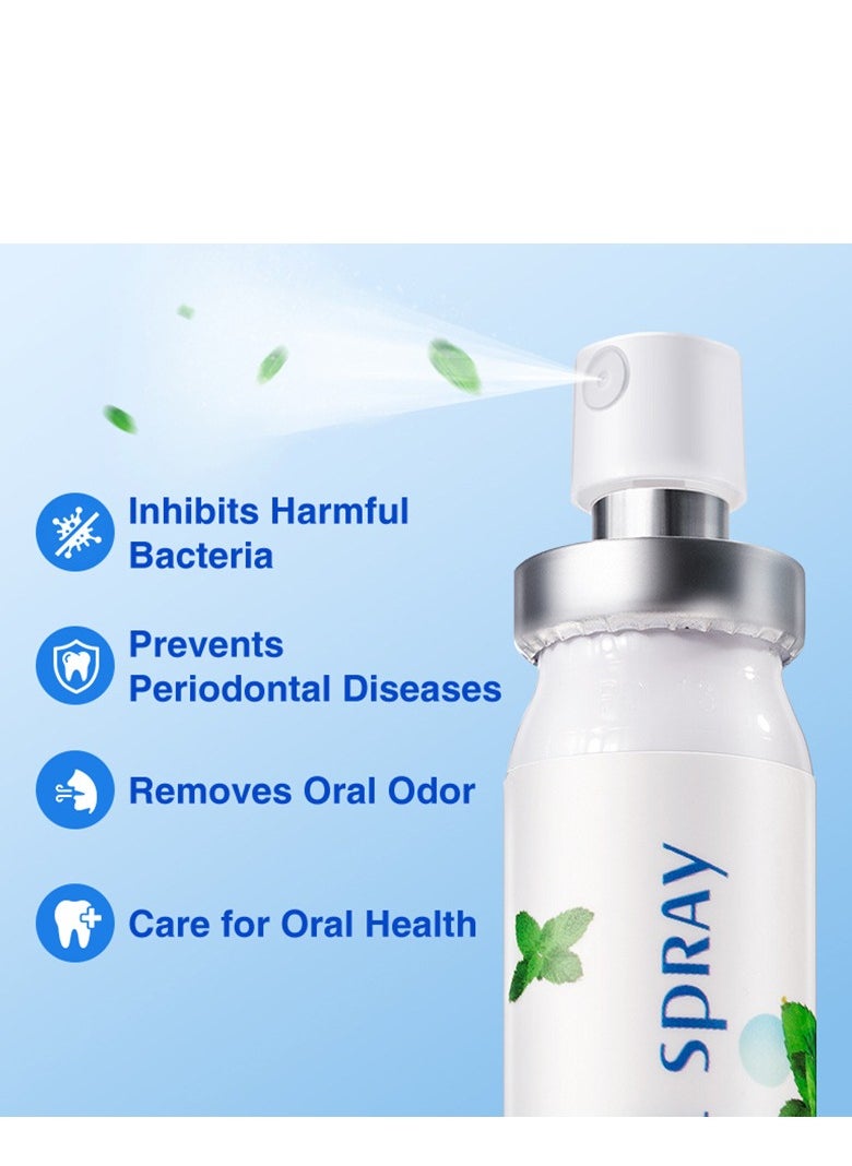 Mint - Multi Effect Fresh Oral Spray 20ml, Bad Breath Treatment for Adults, White Peach Flavor Mouth Freshener, Effective Mouth Spray, Breath Freshener Spray, Oral Care Spray, Mouth Healthy Care - Image 1