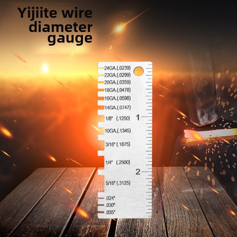 Stainless steel American standard wire diameter gauge template weld inspection gauge thickness gauge wire wire welding gauge(Square wire diameter gauge-) - Image 2