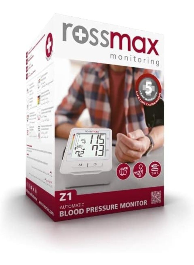 ROSSMAX Z1 USB-Powered Automatic Upper-Arm Blood Pressure Monitor - Image 2
