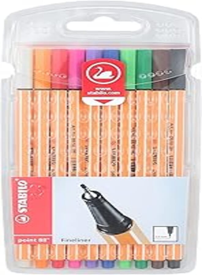 Stabilo point 88 fineliner wallet - 10