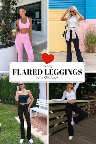 HEGALY Women's Flare Yoga Pants - Crossover Flare Leggings Buttery Soft High Waisted Workout Casual Bootcut Pants Java Brown - Image 4