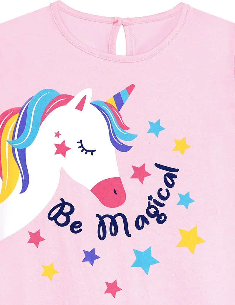Denokids Unicorn Graphic Dress