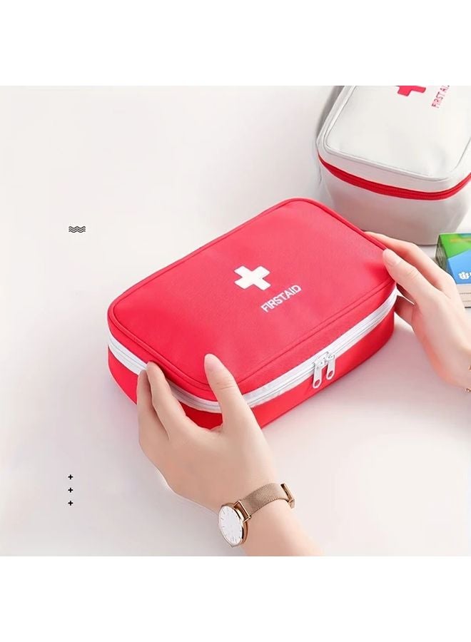 Blue Portable Travel First Aid Kit Compact Emergency Medical Pouch - Image 2