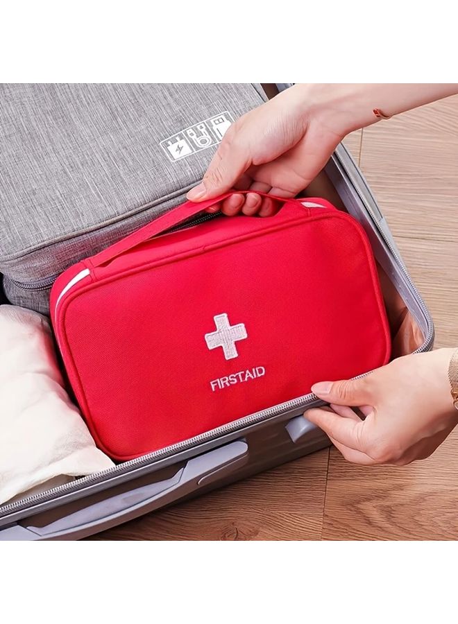 Blue Portable Travel First Aid Kit Compact Emergency Medical Pouch - Image 3