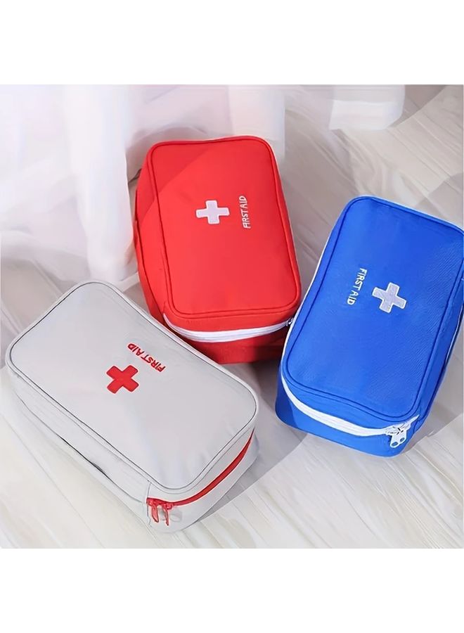 Blue Portable Travel First Aid Kit Compact Emergency Medical Pouch - Image 5