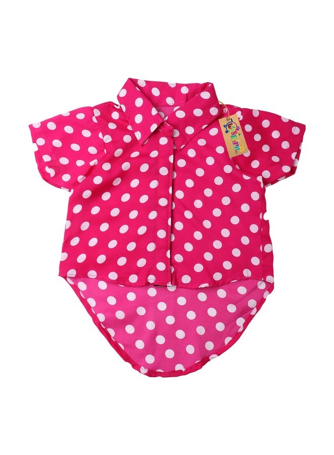 Western Era Super Soft Trendy Printed Shirt, Ultra Comfort Dog Apparel, Cotton Printed Breathable Basic Vest Dog Shirt, Cute Lightweight Thin Shirt For Your Furries (Xxxlarge - 30 Inch) (Polka Pink) - Image 5