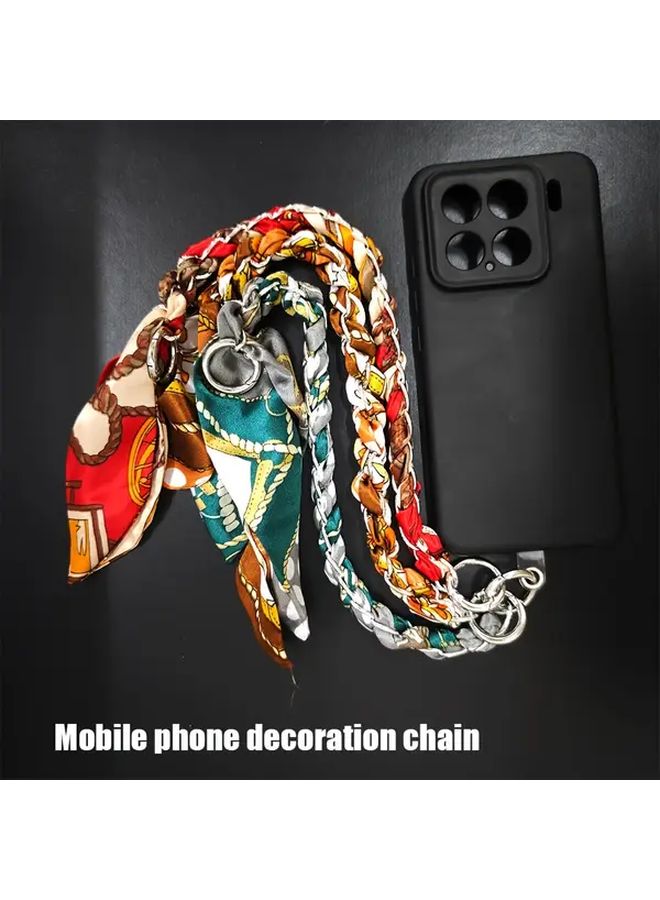 Brown Polyester Braided Chain Handle For Wallet Bag Phone DIY Craft Decoration - Image 3