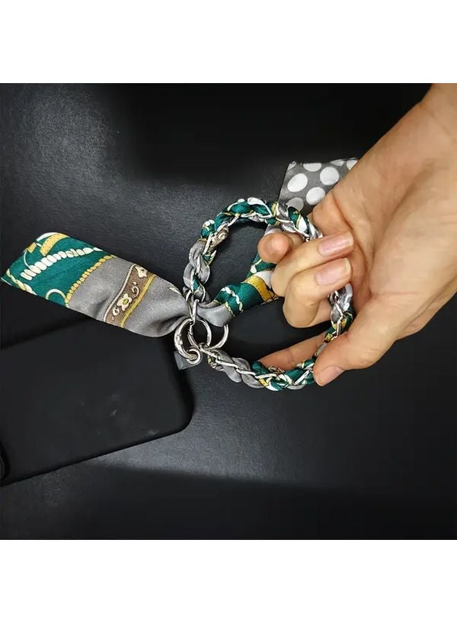 Brown Polyester Braided Chain Handle For Wallet Bag Phone DIY Craft Decoration - Image 2