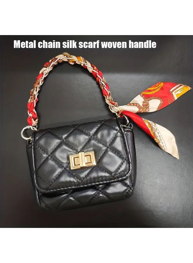 Brown Polyester Braided Chain Handle For Wallet Bag Phone DIY Craft Decoration - Image 1