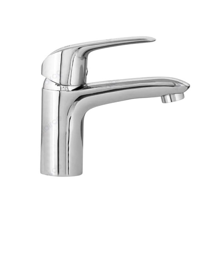 REEF Modern Bathroom Basin Mixer Tap – Chrome Finish, Single Lever – MIXER IRIS-01 (CHN-RF-WBM-IS01) - Image 2