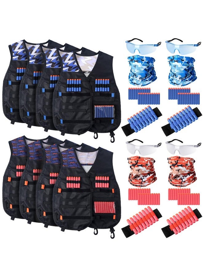 Sosation 12 Sets Tactical Vest Kit Compatible With Nerf Party Favor, Face Mask Wrist Ammo Holder Toy Gift - Image 1