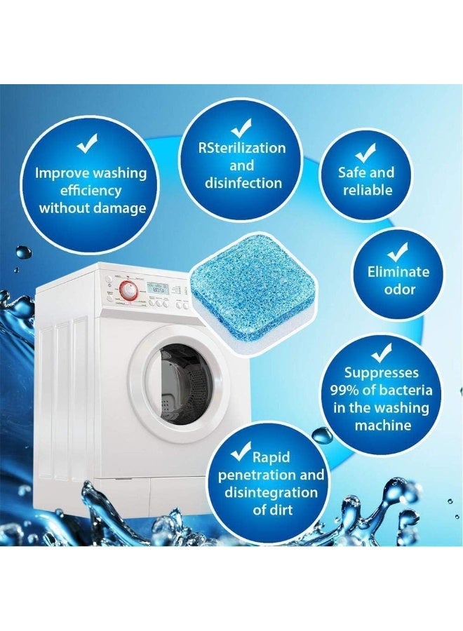 Di Ling Washing Machine Cleaner Tablets 12PCS, Deep Cleaning Descaling Tablets for Front & Top Load Washers, Drum & Tub Cleaner, Odor Remover, Limescale & Residue Remover, Lavender Fragrance - Image 5