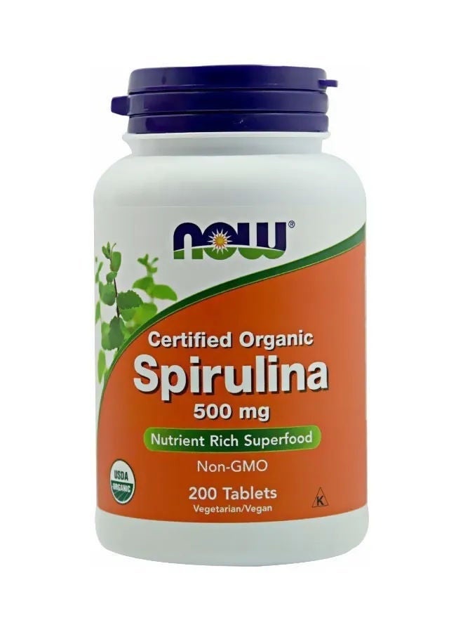 now Spirulina 500mg Tablets, 200 Pcs