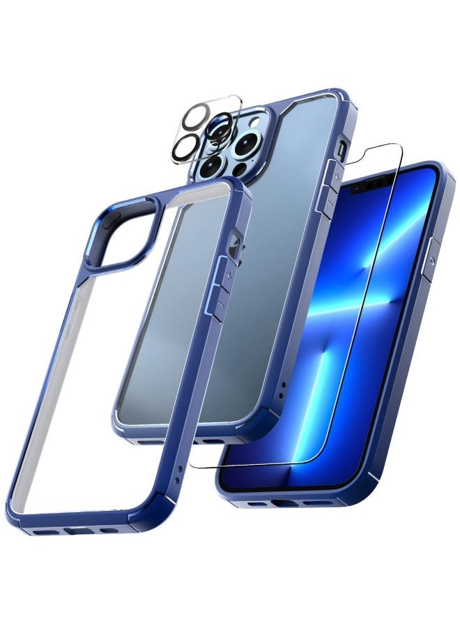 Generic For Iphone 15 Case Screen Protector Combo Pack Bestseller Digital Computer/For Iphone Protective Case Suitable For All Models-Color:Transparent Shell +2 Positive Mask +2 Lens Film-Applicable Model:For Iphone14PLUS "luxury Suit]  - Image 5