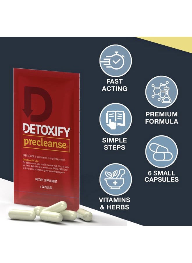 Detoxify - Pre Cleanse One Day Detox Capsules with Milk Thistle and Dandelion - Total Body Cleanse for Women and Men - Image 1